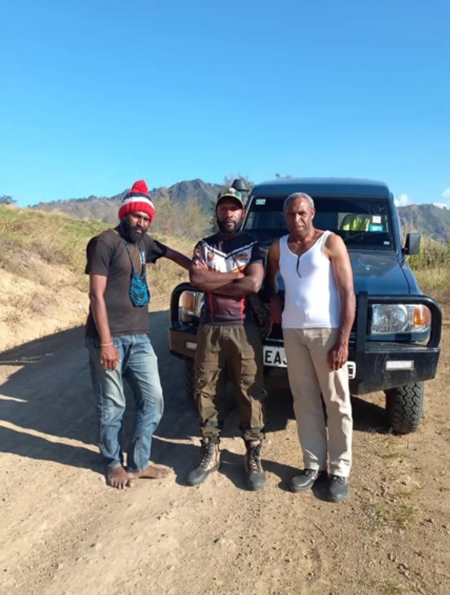 Operations team in the field, Papua New Guinea